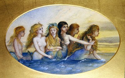 Sjöjungfrur (akvarell på papper) av Eleanor Vere Boyle