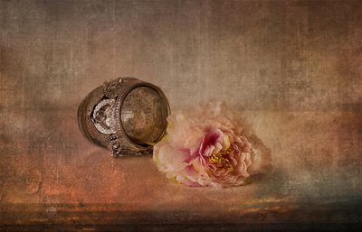 Rosa pion och minnessak av Elena Arjona