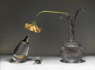 Stilleben med vissna blommor av Elena Arjona