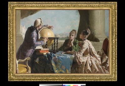 Geografilektionen, 1880 av Eleuterio Pagliano