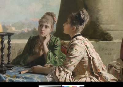 Geografilektionen, 1880 av Eleuterio Pagliano