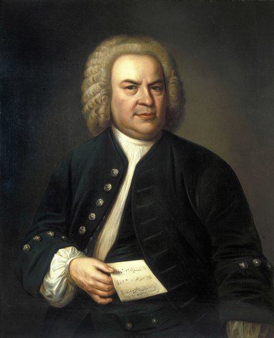 porträtt av Jean Sebastien Bach (Johann Sebastian Bach av Elias Gottleib (after) Haussmann