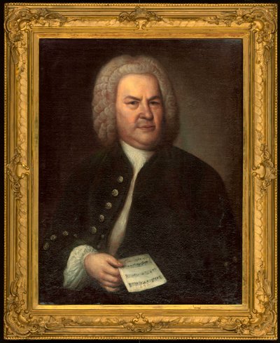 Porträtt av Johann Sebastian Bach av Elias Gottleib Haussmann