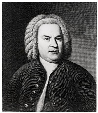 Porträtt av Johann Sebastian Bach, tysk kompositör av Elias Gottleib Haussmann