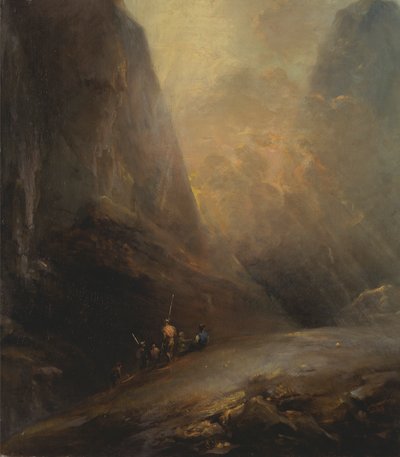 Bergslandskap med Banditti av Elias Martin
