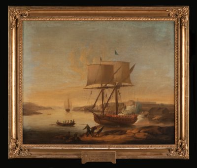 Skärgårdsfartyg vid Sveaborg av Elias Martin