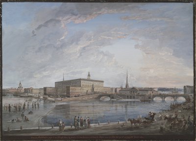 Vy över Stockholm av Elias Martin