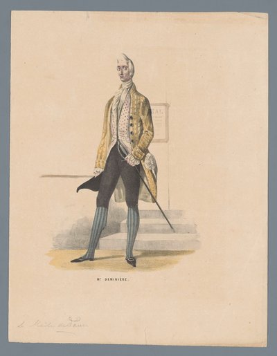 Mr. Deminière (titel på objekt) av Elias Spanier (attributed to)
