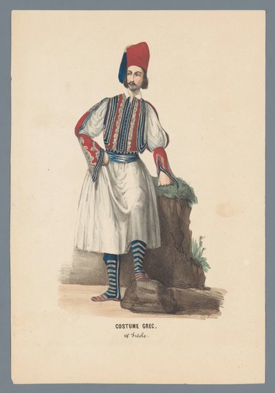 Kostym Grec. 19e Siècle (titel på objekt) av Elias Spanier