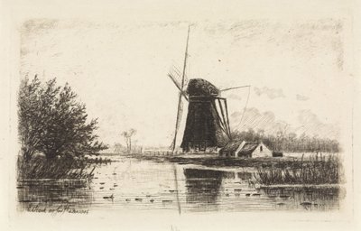 Väderkvarn i Baambrugge av Elias Stark