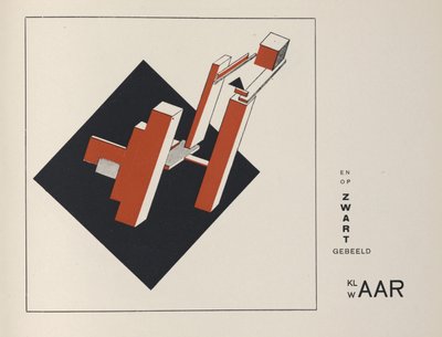 Om två kvadrater, 1922. av Eliezer Markowich Lissitzky