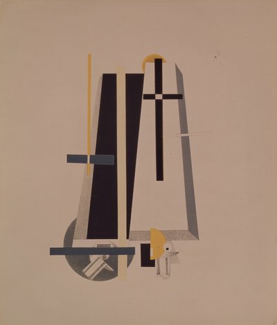 Kistmakare. Statyett för operan Seger över solen av A. Kruchenykh, 1920-1921 av Eliezer Markowich Lissitzky