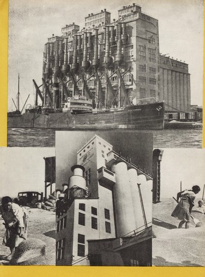 Illustration från USSR Builds Socialism, 1933. av Eliezer Markowich Lissitzky