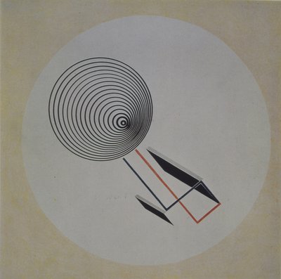 Proun 93. Flytande spiral, 1924 av Eliezer Markowich Lissitzky