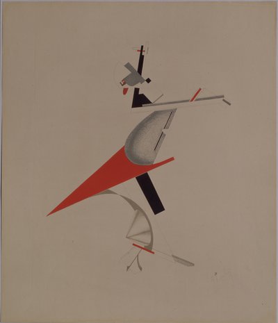 Buse. Statyett för operan Seger över solen av A. Kruchenykh, 1920-1921 av Eliezer Markowich Lissitzky