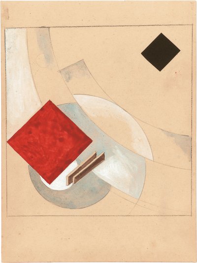 Study for the Story of Two Quadrats, ca. 1920 av Eliezer Markowich Lissitzky