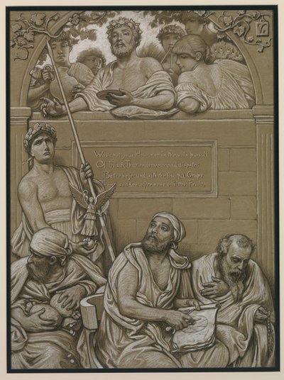 (Illustration till Omar Khayyáms Rubáiyát) Frontespis av Elihu Vedder