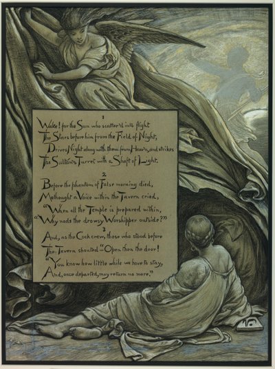 (Illustration till Omar Khayyáms Rubáiyát) Uppvaknandet av Elihu Vedder