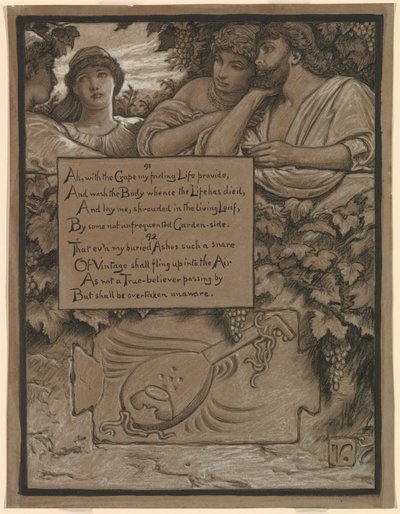 (Illustration för Rubáiyát av Omar Khayyám) Omars grav av Elihu Vedder