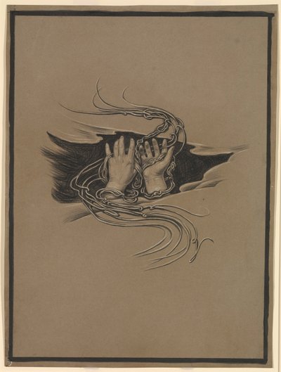(Illustration till Rubáiyát av Omar Khayyám) Hand som ger förlåtelse och hand som ber om förlåtelse av Elihu Vedder