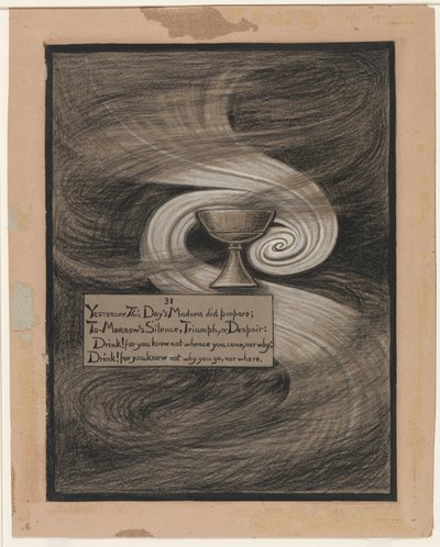 (Illustration till Rubáiyát av Omar Khayyám) Förtvivlans bägare av Elihu Vedder