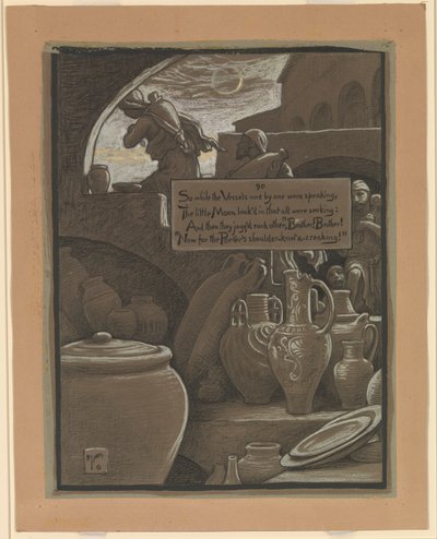 (Illustration till Rubáiyát av Omar Khayyám) Slutet på Ramazan av Elihu Vedder