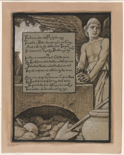 (Illustration till Rubáiyát av Omar Khayyám) Den himmelske krukmakaren av Elihu Vedder