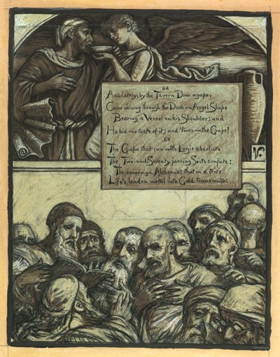 (Illustration för Rubáiyát av Omar Khayyám) De skiljaktiga sekterna av Elihu Vedder