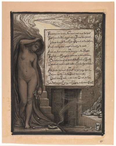 (Illustration till Rubáiyát av Omar Khayyám) Den långa vilan av Elihu Vedder