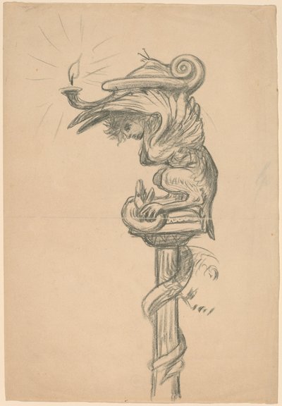 Detalj av äktenskapet med dottern av Vine, ca. 1890. av Elihu Vedder