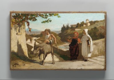 Fabeln om mjölnaren, hans son och åsnan av Elihu Vedder