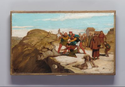 Fabeln om mjölnaren, hans son och åsnan av Elihu Vedder
