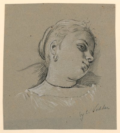 Italiensk tjej av Elihu Vedder