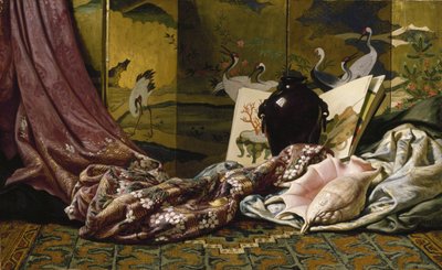 Japanskt stilleben, 1879 av Elihu Vedder