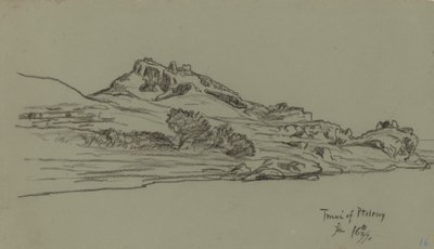 Nilens resa, Tmui av Ptolemaios, 1890. av Elihu Vedder