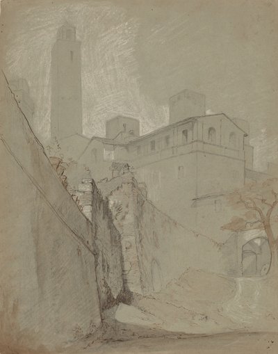 Orvieto, c. 1890. av Elihu Vedder