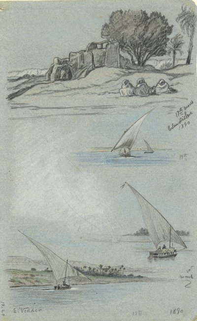 Studieblad av Elihu Vedder