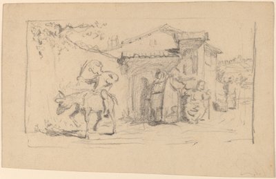 Son och åsna, ca. 1859. av Elihu Vedder