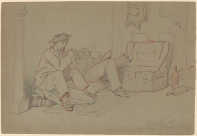Studenter i Quartier Latin, Paris av Elihu Vedder