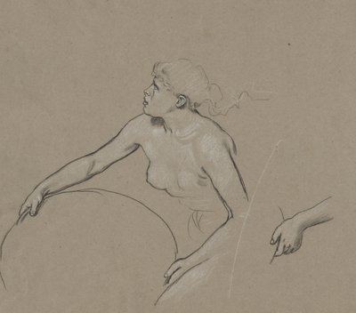 Studier för Figure of Spring av Elihu Vedder