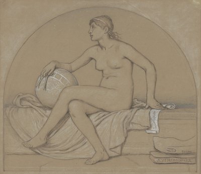 Studie för astronomi, 1892. av Elihu Vedder