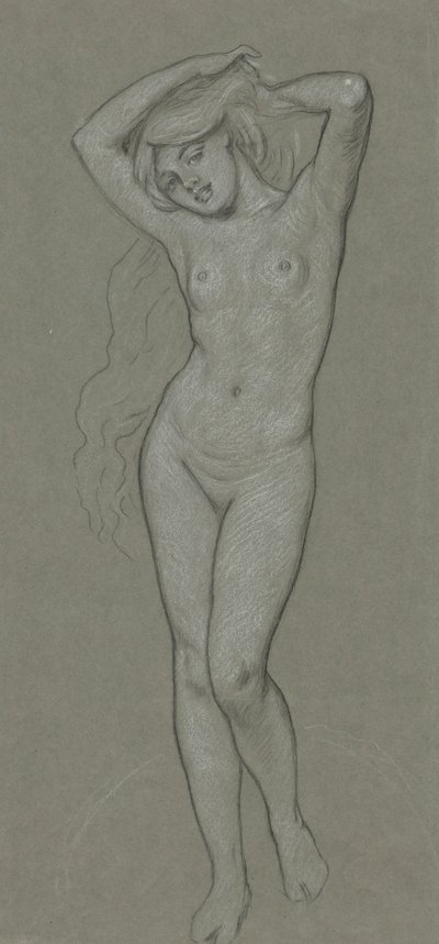 Studie för Venusfigur av Elihu Vedder