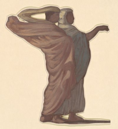 Studie för "Greek Girls Bathing" av Elihu Vedder