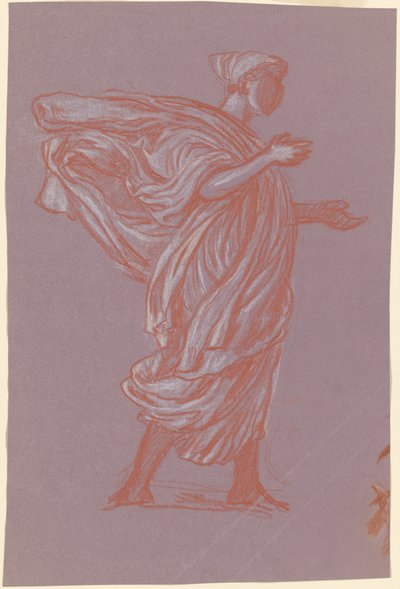 Studie för "Greek Girls Bathing" av Elihu Vedder