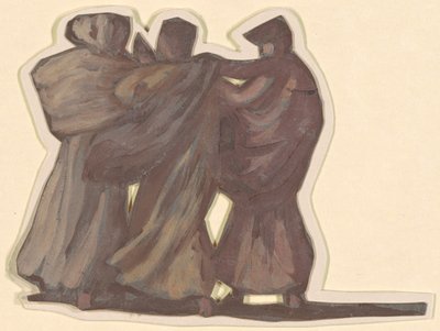 Studie för grekiska flickor som badar, ca. 1872. av Elihu Vedder