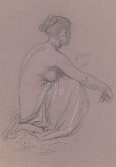 Studie för grekiska flickor som badar, ca. 1872. av Elihu Vedder