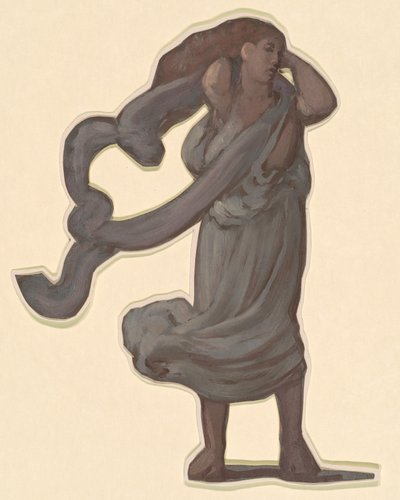 Studie för grekiska flickor som badar, ca. 1872. av Elihu Vedder