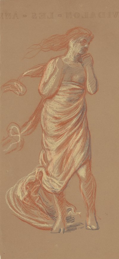 Studie för grekiska flickor som badar [recto], ca. 1872. av Elihu Vedder