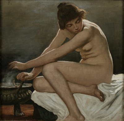 Studera för La Strega, häxan av Elihu Vedder