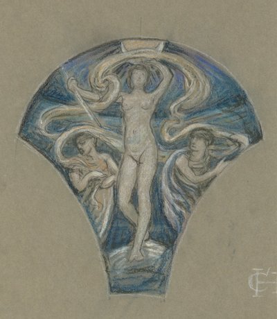 Studera för Luna av Elihu Vedder